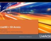 Learn how LiveNX integrates with Cisco SD-Access, providing full visibility into the overlay and underlay fabrics, and providing an intuitive traffic assessment view that correlates VXLAN, SGT, user, application, DSCP and LISP IP header information.nFor additional information, go to www.liveaction.com and try LiveNX www.liveaction.com/download