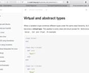 A quick look at abstract classes and modules. Abstract modules and classes are similar in purpose to interfaces in Java. They help ensure that classes implement all the methods they are supposed to implement, as well as allowing sharing common functionality and restricting by the module and class type.nnhttps://crystal-lang.org/docs/syntax_and_semantics/virtual_and_abstract_types.html