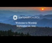 Worship Where You Are &#124; September 20, 2020nnnnCreditsnnSong