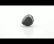 This is a GIA Certified Loose Pear Modified Brilliant Cut Natural Black Diamond measuring 9.11x7.56x4.80 mm. Approximate Black Diamond Weight: 2.77 Carats.