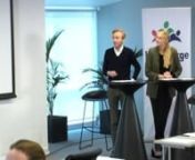 Kristian Foss Aalmo og Helene Larsen Brustad i Advokatfirmaet Storeng, Beck og Due-Lund informer på Verneombudets dag, HMS-Tinget 2020