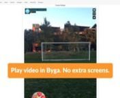 Use the Byga Club Library to share videos and resources with any group or team inside your club. Keep your proprietary content private!