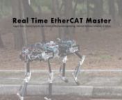 ROS World 2020 Lightning Talk: EtherCAT Master for Laelaps II Quadruped from the f b i files