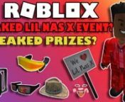 Roblox just dropped almost all of the lil nas X items and in this video we will be going over them all. So if you didn&#39;t know, Roblox collaborated with Lil Nas X. There is gonna be a LIVE concert which is crazy. Here is the concert avenue. The timings are up on the screen right now:nn� Preshow: Friday, Nov. 13 @ 4PM PSTn� Main Event: Saturday, Nov. 14 @ 1PM PSTnnYou can get emotes and stuff this time around which is very interesting. Here is a picture of every single item that would be comin