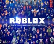 Roblox - How to redeem your virtual item video (Approved) from roblox