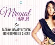 In a fun, virtual conversation with Pinkvilla, Mrunal Thakur opens up about how she feels closing the Lakme Fashion Week. Adding to it, she also spills the beans about her beauty secrets, home remedies she swears by and much more! Watch the video to know more.