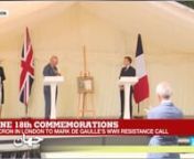 گرامیداشت دوگل رهبر مقاومت ضدفاشیستی فرانسه توسط امانوئل ماکرون رئیس جمهور فرانسه