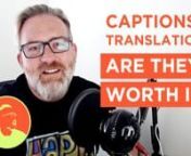 △ CREATE CAPTIONS with REV.COM - https://bit.ly/rev-ben-halsallnnHave you every wondered about whether captioning your videos in English or getting your creations translated is worth it? Here we explore those questions and much more.nnQuestions about captions? Leave your questions in the comments section below.nnNominate a video for captioning or translation in the comments!nnPLUGINS USED IN THIS TUTORIAL:n△ Rectangle Highlighter by Ben Halsall: http://bit.ly/2BpbO8fn△ Simple Punch-In by B