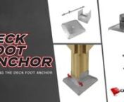 Deck footings in minutes are possible now with the Deck Foot Anchor.