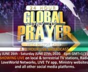 To view our 24x7 stream and much more, visit our website at https://www.LoveWorldUSA.orgnnnGlobal day of prayer FULL HD NTSC
