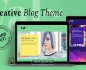 Val Blog – Creative Blog Theme | Themeforest Website Templates and Themes from tabs price