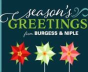 This holiday season, Burgess &amp; Niple has made charitable donationsnin the communities where we work and livenin appreciation of our clients, colleagues and friends.nnnnnhttp://www.burgessniple.com