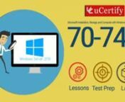 Gain hands-on expertise in Microsoft 70-740 exam with Pearson: MCSA 70-740 Cert Guide course and performance-based labs. Performance-based labs are versatile - labs simulate real-world, hardware, softwareinstalling and configuring Nano; working with images; disks and volumes; server storage; Hyper-V networking, managing containers, and much more.