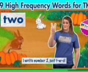 Enjoy this list of 49 High Frequency words from Benchmark&#39;s TK list!! These videos are from our animated Sing &amp; Spell series, and your TK kids will love the energetic and engaging performers, as well as the colorful and attention-grabbing animations! nnNote: Benchmark divides these 49 words into 10