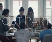 A group of friends deal with their issues after a messy night. nnA short film by Jeff Chan &amp; Andrew RhymernnPOST-PARTY is the follow-up to the short film PREGAMEn(Check it out here: https://vimeo.com/197586750)nnShot in one take on an ARRI AMIRAnnCast: Jon Bass, Scarlett Bermingham, Maya Erskine, Roe Hartrampf, Leah Henoch, Anna Konkle, JP Quicquaro, Nick Reinhardt, Aaron Schroeder, Brian Williams, Patrick WoodallnnDP: Guy Godfreen1st AC: Daniel WorlocknProduction Designer: Francesca Palombo