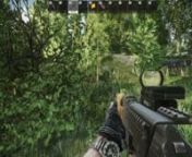 A clip of a round of woods map on Escape from Tarkov.I was solo.Was tracking a PMC and got shot.Broke my leg and hobbled for a while.Luckily I found a dead scav that had meds and was able to kill a PMC and extract.