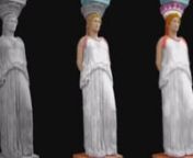 A caryatid is a sculpted female figure serving as an architectural support taking the place of a column or a pillar supporting an entablature on her head. The Greek term karyatides literally means