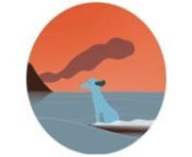 un chien, un surf, des poissons... (projet de GIF)