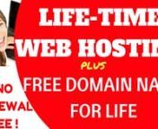 Click http://lw.femiolaleye.com to get Cheapest Unlimited Lifetime Web Hosting and Free Domain Name For Life.nWould you like to have the best affordable web hosting platform that will improve your website’s availability? Then you need to consider the following statistical facts: Do you know that; n1. A 1 second delay in page response causes a 7% reduction in E-commerce conversions?n2. Conversion rate increases by 74% when page load time improves?n3. A 4 seconds delay in page load results in th