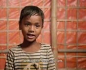 Mars 2018, camp de Kutupalong, Bangladesh. nPrès d&#39;un million de Rohingyas s&#39;y sont réfugiés en quelques mois, après avoir fuit la Birmanie où ils ont été victimes d&#39;un nettoyage ethnique perpétré par la junte militaire. n60% de ces réfugiés sont des enfants. nNous avons enregistrés de nombreux témoignages d&#39;enfants.nCes entretiens entre dans le cadre d&#39;un projet de documentaire de 52&#39;, en cours. nRéalisation : Olga Prud&#39;homme FargesnImage : Fanny MazoyernProductions : Mélisande /