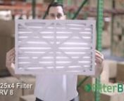 FilterBuy 16x25x4 MERV 8 Air filters. AC, HVAC, Furnace Filters from 16x25x4 merv 8 furnace filter
