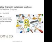 On March 21, 2018, CCI hosted a webinar that was lead by business consultant, MaryKate Scott, highlighting 3 types of sustainability plans: donor / grant funded, organization funded and self-funded programs.S A majority of the session was spent on the donor/grant funded option including how to find and create this funding with specific examples and tools for you. You can access the Foundation Directory Online through MaryKate’s support.