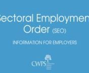With the introduction of Sectoral Employment Orders (SEOs) for the Construction and Mechanical Engineering Building Services Contracting Sectors CPAS has developed this video to help employers understand their obligations under the SEO in relation to pension, sick pay and death in service.