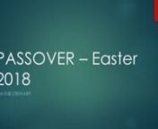 The message on August 1, 2018 was on the Passover and was our Easter lesson for 2018.Wayne took time to look at the Passover feast because of two main issues.First it tells the story of how Israel was brought out of bondage from the