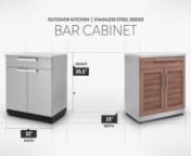 Outdoor Kitchen | Stainless Steel | Bar Cabinet from cabinet
