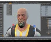 Here is a quick video demo of the facial rig with nearly all of the controls set up (except for the jaw and a few more shapes that the face will need to be complete). It has taken several months to get this facial rig working and I am truly proud of the progress I have made. Especially since there is no facial rigging setup like this in Modo yet, and I have greatly enjoyed the learning process that comes with technical rigging. I hope The Foundry will add Non-Linear Animation in the next version