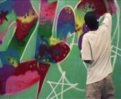 graffiti time lapse for Gzuckngraffiti &#62; entes (dmjc)nvideo &#62; ngr corvacho / jp quiroz (ojo rojo)nsound &#62; moderatn2009nnwww.ojorojo.pe