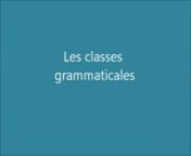 Vidéo humoristique pour mieux comprendre les classes grammaticales, réalisée par Elise, Eva et Valentine de 5B dans le cadre de l&#39;AP français - Collège Largenté de Bayonne