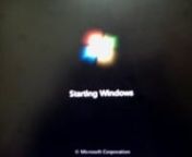 Windows 7 Booting Screen(Animated Windows Logo)