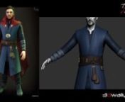 3dwalyy.comnPart 1 of my 3D sculpt of Doctor Strange. Primarily done in ZBrush, with a little 3ds max. I decided to begin this project to challenge myself further, I also appreciate the multiple materials I&#39;ll have to create during texturing and shading.nThe full video can be found on my YouTube channel:nyoutu.be/rmHS79JRtBw