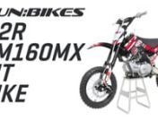 The KM160MX Pit BikennLooking for power and strength? The KM160MX is fitted with an 18 hp oil-cooled high performance Zongshen 155 RACE engine and the latest CRF70 chassis!nnThe KM160MX pit bike is the ideal bike for riders taking the next step up from a mini dirt bike or riders aged 12 and up.nnThe CRF70 range of bikes are bigger than the equivalent CRF50 range by around 10cm, making them much more comfortable for adults and teens when riding “in the seat”.nnFrom field and gravel tracks to