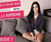 What&#39;s in my Bag? Now, who isn&#39;t curious to know what&#39;s in every beautiful actress&#39; bag? Let&#39;s find out what is inside Elli AvrRam&#39;s bag! nnElli sure is a fan of minimalism and a big believer of less is more! Her tiny handbag proves that. Hence, we caught up with the gorgeous actress and got her to spill all that she carries in her bag for our special series titled
