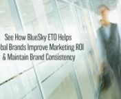 BlueSky ETO develops sophisticated web-based brand marketing storefront solutions…Engineered to Order. These systems provide marketers, and their channels, with streamlined brand management tools to communicate and enable them to efficiently order, customize and control marketing materials, while maintaining brand integrity - swiftly, cost effectively, and without waste. Branded templates, content management, digital asset management, cost control co-op management, and comprehensive reporting