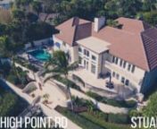 22 East High Point Road is a gorgeous 5 bedroom, 6 1/2 bath home located in Sewall&#39;s Point, Florida. This magnificent residence sits high atop a bluff offering awe-inspiring vistas of the Indian River Lagoon, the St Lucie River, the St Lucie Inlet and the Atlantic Ocean beyond. Featuring a living room with soaring 20&#39; ceilings, a master wing with balcony and an office with fireplace, four additional en-suite bedrooms, a gourmet kitchen, dining room, family room, wine cellar, 2 elevators, &amp; a