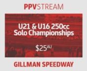 2022 Australian Speedway U21 &amp; U16 250cc Solo Championships.