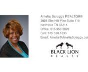 4674 Clarksville Pike Nashville TN 37218 - Amelia ScruggsnnAmelia ScruggsnnAs a seasoned real estate professional, I understand that buying or selling a home is more than just a transaction, it&#39;s a life-changing experience. That&#39;s why I am dedicated to providing exceptional service to all my clients. I take great pride in the relationships I have built and always work relentlessly on the clients behalf to help them achieve their real estate goals.nnAmelia@AmeliaScruggs.comn6153301633nnhttps://re