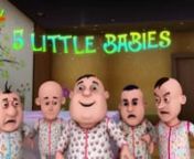 5 Little Babies3D animated kids songsHindi Songs for ChildrenMotu PatluWowKidz_720p from motu patlu wow
