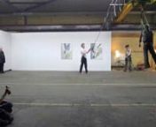 3-axis mobile suspension – Uferhallen Kulturwerkstatt, 25. März 2011nChoreography &amp; Performers: Dasniya Sommer, Frances d&#39;Ath, Hartmut Fischer
