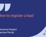 Temenos PartnerPortal Lead Tutorial from temenos portal