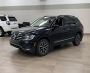 View photos and more info at: https://app.cdemo.com/dashboard/view/report/20221027btverwvk. This is a Black 2019 Volkswagen Tiguan Comfortline Review Sherwood Park AB - Sherwood Park Toyota with 8-Speed A/T transmission Black color and Titan Black interior color.(Uploaded by DataDriver).