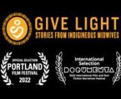 Give Light: Stories from Indigenous Midwivesn A film by Steph SmithnnBridge the gap between ancient wisdom and modern technology!nnnAbout the film: nGIVE LIGHT: Stories from Indigenous Midwives is a new documentary that brings the voice of Indigenous Midwives to the maternity care dialogue at the Broad Street Theater ~ October 9th, 3 pm and October 10th, 7 pm. The film has also been chosen to be in Tulane University Lecture Series on Reproductive Health and Rights with a panel discussion, Octobe