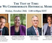 Significant moments in history are often fraught with difficulty. What is a celebration for some, may evoke painful remembrance for others. As we head towards 2026 and its allied commemorations, join panelists Christy Coleman, Executive Director, Jamestown-Yorktown Foundation, Ed Ayers, Tucker-Boatwright Professor of the Humanities, University of Richmond, and Tommy Norment, Minority Leader of the Senate of Virginia, as they delve into a discussion, moderated by Barbara Hamm-Lee, best kno