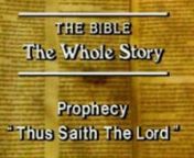 Episode:“Thus Saith the Lord (Prophecy)”nZola Levitt’s overview of how prophecy relates to the Land, the Messiah, and the End Times.nnSeries:“The Bible, The Whole Story”nIn the seven programs in this series, we hear the clear and informative style of Zola Levitt as he explains the seven major doctrines of Scripture from Genesis to Revelation. This series originally aired on the