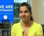 Meet, Sravanthi Yerramilli Kusuma, an HR Assistant at System Soft Technologies for 8 years. Watch her tell her experience working with System Soft which prioritizes family-friendly culture. What keeps the company apart from other IT companies is that System Soft focuses on how employees grow professionally while maintaining work-life balance. System Soft is open to flexible work to help employees care for their personal needs.nnIt is a wonderful place for work-life balance.nnAt System Soft Techn