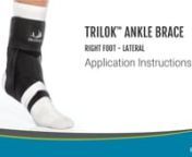Right foot application for: nAnkle SprainsnChronic Ankle InstabilitynPeroneal Tendonitis