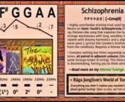 Full page: https://ragajunglism.org/tunings/menu/schizophrenia/ &#124; “Highly unorthodox droning triad used by Thurston Moore on Sonic Youth’s Schizophrenia (1987) – a Joy Division-like song that explores the tuning’s strange slacknesses with long, wordless interludes, replete with dreamy harmonics and a slight microtonal spice. Requires a thinner 4str. Contains nothing but three sequential diatonic scale tones, all paired in adjacent unison (like one half of some strange 12-string) – with